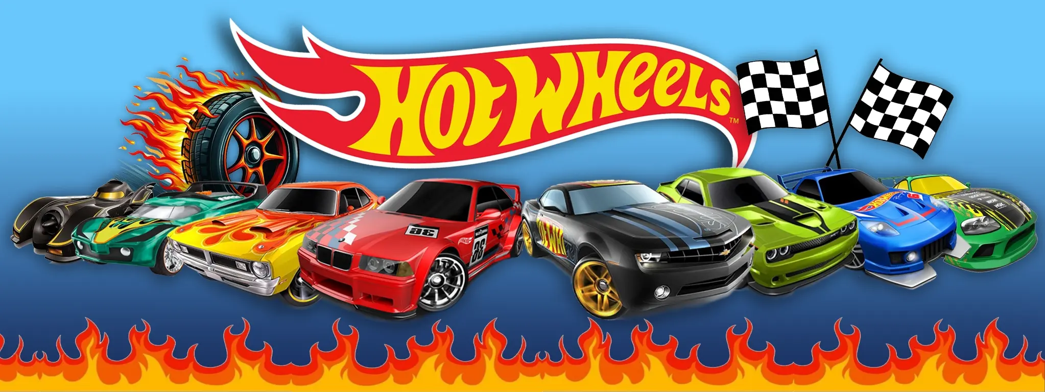 ماشین هات ویلز 13 howheelsa banner brand